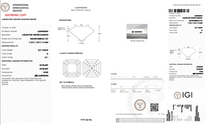 เพชรทรงอัสเชอร์ 8.51 กะรัต ผลิตในห้องปฏิบัติการ สี G ความสะอาด VS2 ได้รับการรับรองจาก IGI ระดับแฟนซีไลท์ สำหรับทำสร้อยคอ - Product Image 2