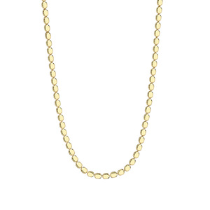Collier en laiton plaqué or style mode simple, chaîne perlée tendance pour fêtes et anniversaires, cadeau exclusif - Product Image 4
