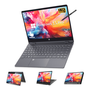 2025 mới mini giá rẻ 14.1 inch kinh doanh máy tính xách tay baratos Intel N95 512GB SSD 1TB <span class=keywords><strong>RAM</strong></span> <span class=keywords><strong>DDR4</strong></span> màn hình cảm ứng ban đầu bilgisayar máy tính xách tay - Product Image 1