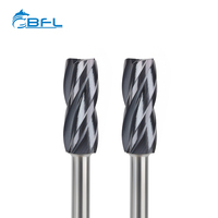 BFL carburo sólido personalizado 4 cortador de molino de extremo de flauta 4 Herramientas CNC de molino de extremo plano de flauta
