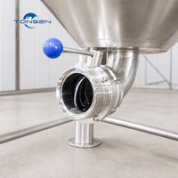 Fermentor Bir Kerucut Tonsen 5000L SUS304 Stainless Steel dengan Kontrol Suhu PLC PID PT100 untuk Pabrik Bir Rumahan