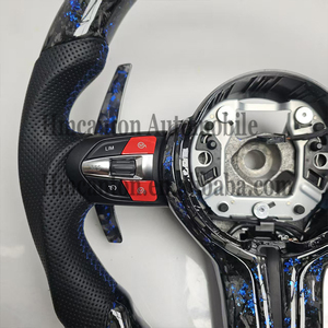 <b>Hot</b> Sale Forged Carbon Fiber Perforated Leather Steering Wheel for BMW 5 Series F30 F10 F32 F90 F80 F82 F87 Car Steering Wheel - Product Image 4