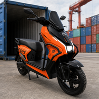 Skuter Listrik Urban Delivery Motor 3000W Roda 12 Inci Rem Cakram Ganda Baterai Lithium Lead Acid Rak Belakang Lampu LED