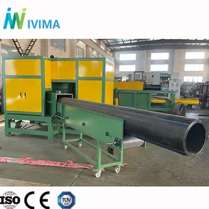 IVIMA large capacity plastic crusher machine/fast shredder/rapid chipper for recycling long big HDPE PE pipe 315-630mm