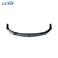 Accessoires de voiture ABS noir mat brillant Auto Tuning Spoiler de pare-chocs avant Chin Lip Splitter pour Mazda 3 Axela Saloon BP 2019-2025