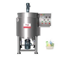 Réservoir de mélange en acier inoxydable de 300 L, homogénéisateur de savon liquide, mélangeur, ligne de production de shampooing