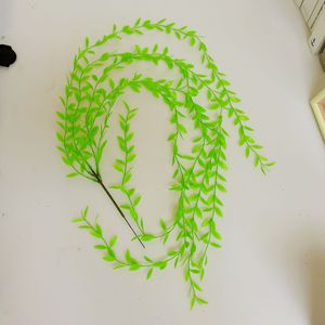 Simulated Weeping Willow Vine 100cm-200cm Artificial Greenery Wall Hanging Home <b>Decor</b> Indoor Outdoor Wedding Props - Product Image 2
