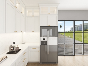 CBMmart Custom Home White Matte Luxury Shaker <strong>Style</strong> Kitchen Cabinet - Product Image 4