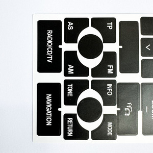 Autocollant de réparation de boutons pour Audi A4 B6 B7 A6, panneau radio CD noir, impression numérique personnalisée, adhésif réutilisable - Product Image 2