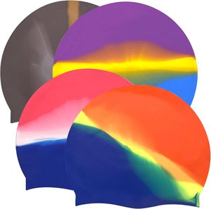 Gorros de Natación de Silicona Personalizados de Fábrica, Precio al por Mayor, 50g 55g 60g, 100% Silicona, Hechos en China, Gorro de Natación Profesional - Product Image 5