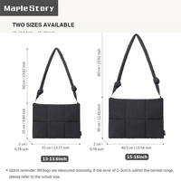 Ensemble de 2 housses matelassées pour ordinateur portable avec logo personnalisé pour femmes, 13, 14, 15,6, 16 pouces, sac à bandoulière rembourré pour ordinateur avec pochette OEM