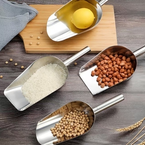 Cuillère à glace en acier inoxydable Baishida pour usage commercial et domestique, avec conception alimentaire sécurisée pour la manipulation des aliments dans les bars et les buffets - Product Image 6