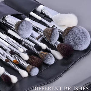 Lot de 26 pinceaux de maquillage professionnel en poils naturels de cheval et de chèvre, <span class=keywords><strong>support</strong></span> <span class=keywords><strong>extra</strong></span> large de luxe avec ombre à paupières - Product Image 6