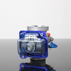 Carburador PWK21 24 26 28 30 32 34 con Cubierta Transparente Azul, CNC de Alta Velocidad, Modificación de Motocicleta, Carburador de Carreras - Product Image 6