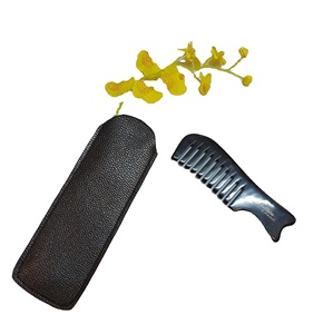 HORN HAIR <b>COMB</b> - Horn <b>Comb</b> Factory <b>Hot</b> Sale Custom Logo And Made By 100% Natural Buffalo Horn <b>Comb</b> - Product Image 1