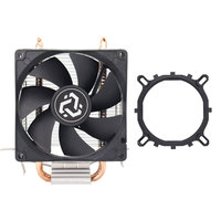 2 Pipa Panas Tembaga Pendingin Udara CPU Bantalan Bola 22dBA 4Pin untuk Prosesor LGA 775/1366/115x AM3 AM4 AM5