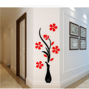 <span class=keywords><strong>Adesivi</strong></span> Murali Floreali 3D in Acrilico per Ingresso, Corridoio e Divano, Splendida Decorazione di Sfondo per Casa e Ufficio - Product Image 4