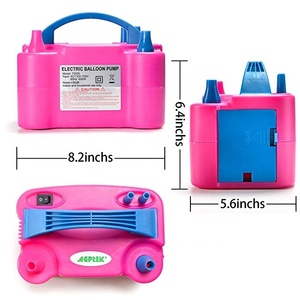Portable Double Buse Rose Rouge 240V 600W Ballon Électrique Pompe Soufflante/Gonfleur De Ballon Électrique Pour La Décoration - Product Image 4