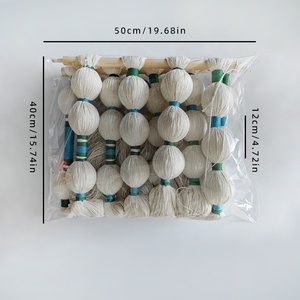 <span class=keywords><strong>Moderno</strong></span> bohemio bola borla colgante de pared tejido a mano nuevo <span class=keywords><strong>tapiz</strong></span> de cuerda de algodón para decoración del hogar macramé colgante de pared - Product Image 4