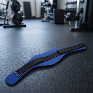 Ceinture d'entraînement en cuir de vachette et nylon sur mesure de haute qualité pour la musculation, équipement de fitness en cuir véritable avec logo personnalisé - Product Image 3