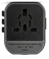 Adaptor Perjalanan Universal Ukuran Saku 3 in 1 DC/AC Converter 240V 8A 1920W MAX PC Baru untuk Laptop Ponsel