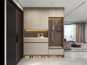 Armoire à chaussures en bois massif pour usage domestique avec une grande capacité et une cloison murale pour armoire de rangement - Product Image 2