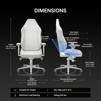 Chaise de gaming populaire personnalisée, directement d'usine, avec accoudoirs 3D et roulettes en nylon, pour dortoir universitaire, ordinateur et bureau