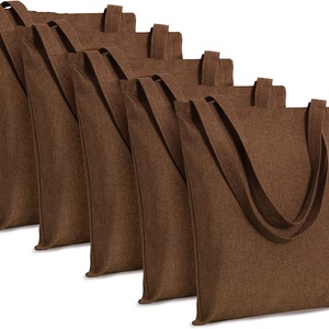 Sac fourre-tout en coton biologique recyclable de haute qualité 12 oz, sac fourre-tout en toile avec logo personnalisé - Product Image 1