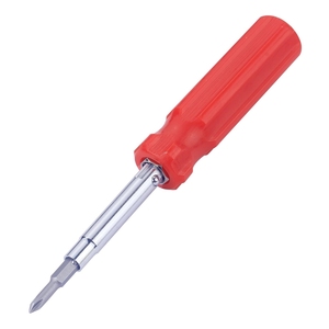 Tournevis multi-embouts à changement rapide 6-en-1, embouts à douilles plates et Phillips, outil multifonction réversible, poignée ergonomique - Product Image 2