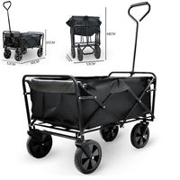 Uni-Silent pliable plage chariot utilitaire Camping poussette chariot à main Portable pliant plage jardin Wagon FW80B