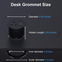 Prise de courant industrielle britannique 10A 20W avec chargeur USB rapide, multifonctionnelle, pour usage hospitalier, bureau ou table, 250V, en plastique