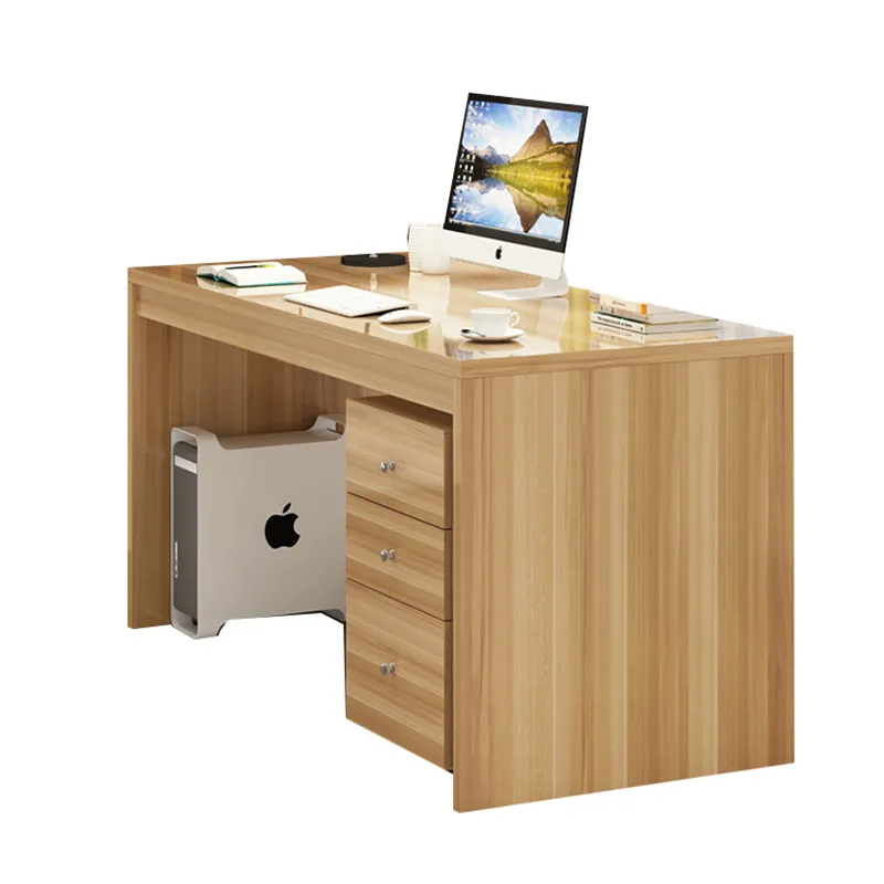 Bureau de directeur moderne mural bon marché en acrylique 20 Deep Compact Pc Top Bureau d'ordinateur de direction avec étagère