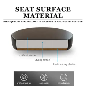 Tabouret de laboratoire ESD commercial direct d'usine pour cuir simple de bureau d'école d'atelier de laboratoire