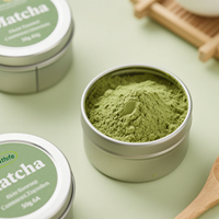 Healthife Marque Privée Boîte Noire et Argentée 30g 50g 3A 4A 5A 6A Poudre de Thé Vert Matcha de Grade Cérémoniel