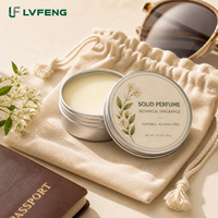 Parfum solide portable sans alcool 15g, baume parfumé de poche, emballage personnalisé, vente en gros, fabricant OEM