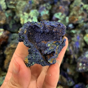 Pietra di guarigione della pietra preziosa naturale di alta qualità blu Azurite campione <span class=keywords><strong>minerale</strong></span> di Malachite di Chessylite grezza per la decorazione - Product Image 2