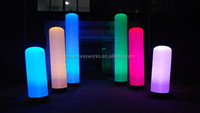 Pilier gonflable à LED changeant de couleur de 3m, tube de lumière gonflable, colonne gonflable d'éclairage pour la publicité