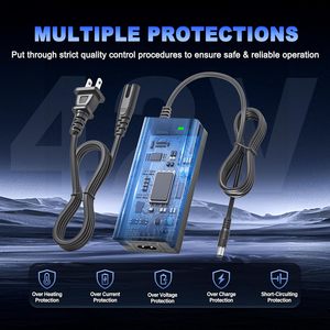 Chargeur de <span class=keywords><strong>scooter</strong></span> électrique 42V 2A compatible avec le <span class=keywords><strong>scooter</strong></span> <span class=keywords><strong>Hiboy</strong></span>, alimentation électrique - Product Image 6