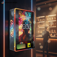 Máquina Expendedora Electrónica Inteligente de Pared, Delgada, con Verificación de Identidad, 4G, WiFi, SDK, Pantalla Táctil de 32 Pulgadas, Monitoreo Remoto, para Discotecas