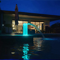 Fournisseur direct d'usine Fontaine lumineuse en acrylique professionnelle pour piscine SPA Cascade