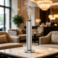 Diffuseur d'arômes intelligent cylindrique en métal pour hôtels, centres commerciaux, grands espaces - Silencieux, à activation tactile, diffuseur de parfum à deux fluides pour HVAC