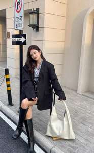 Wholesale minimalist shoulder bag for women, fashionable and soft synthetic leather, simple shoulder bag for women - Product Image 2