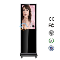 Affichage publicitaire Lcd à rotation verticale de 43 pouces, signalisation numérique debout à rotation de 360 degrés de 43 pouces