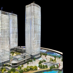 Mô hình tòa nhà văn phòng chọc trời hiện đại tùy chỉnh với thiết kế mô hình 3D in 3D chính xác cao để sử dụng căn hộ - Product Image 5