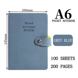 Office PU Vege Frosted Soft Leather Cover A6 Paper Notebook Diary Journal Office School Note Account Book - Product Image 6
