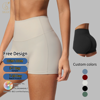 Short de sport taille haute pour femme, séchage rapide, effet galbant, respirant, pour le yoga, la course, la gym et les tenues décontractées