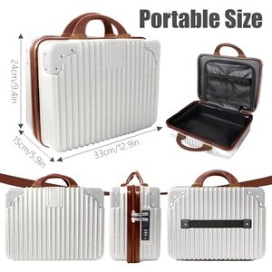 Estuche Clásico y Duradero para Cosméticos, Organizador de Maquillaje Portátil, Caja de Almacenamiento de Maquillaje de Viaje, <span class=keywords><strong>Maleta</strong></span> Pequeña, Mini Equipaje Resistente al Agua - Product Image 3