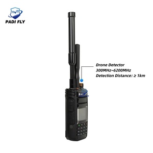 מכשיר גילוי רחפנים נייד Omni 300MHz-6200MHz 2KM עם סוללה 2400mAh ו-500 רשומות, הגנה ABS - Product Image 1