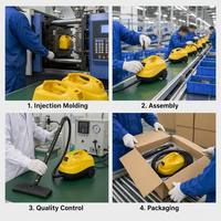 Limpiador a Vapor Portátil de 1300W, Vaporizador de Alta Temperatura para Detallado de Autos, Tapicería, Sofás, Limpieza Profunda de Cocinas