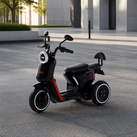 Moto pour enfants tout-terrain avec roues EVA silencieuses, son de moteur réaliste, portes ouvrables, sièges en cuir, certification de sécurité